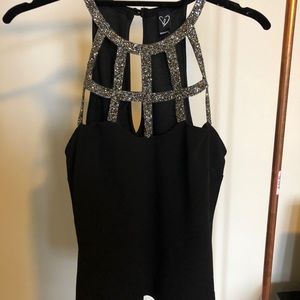 Glitter Cage tank top